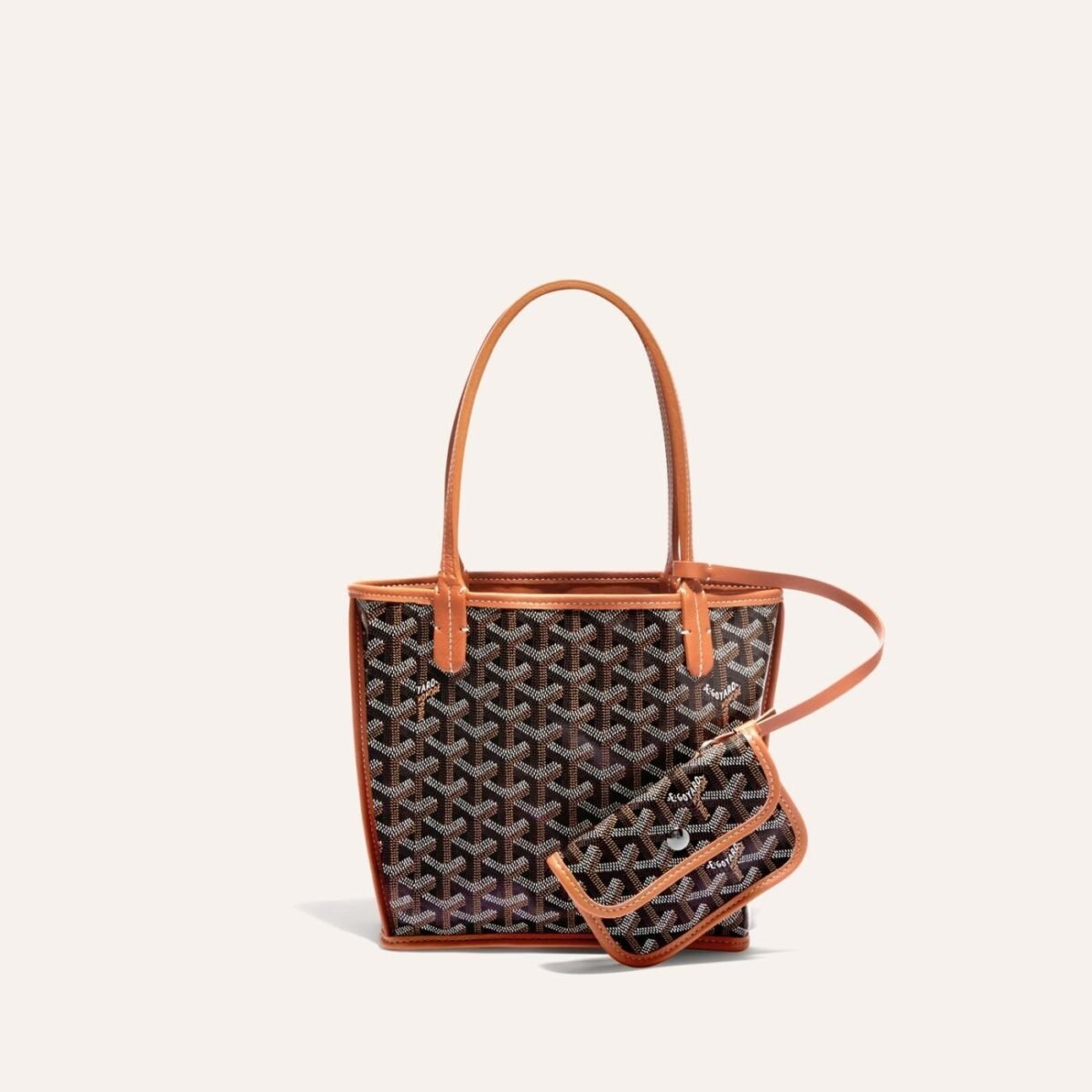 Anjou Mini Bag Black and Tan - Image 1