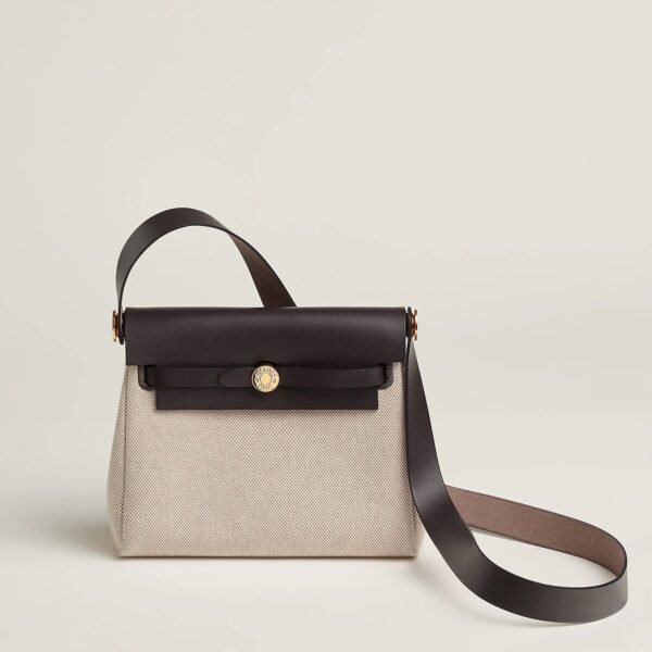 HERBAG 20 ECRU-BEIGE/EBENE
