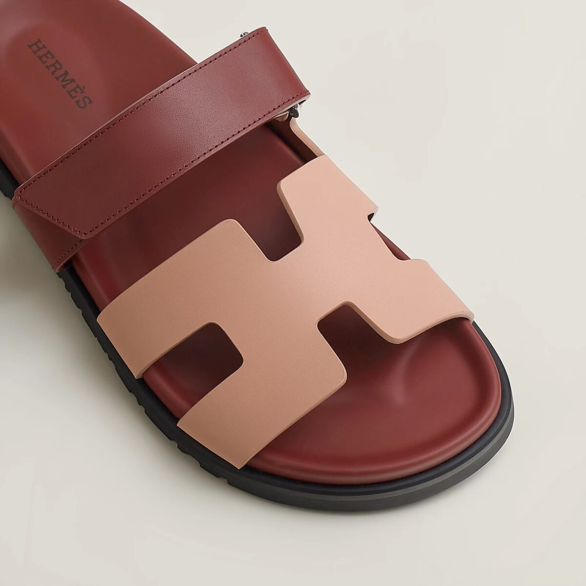 Chypre sandal Beige Perlino / Rouge H - Image 3